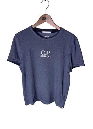 Vintage 80s c.p.company t-shirt men's blue/grey size m small logo made in italy вінтажна унікальна c p company чоловіча футболка мужская