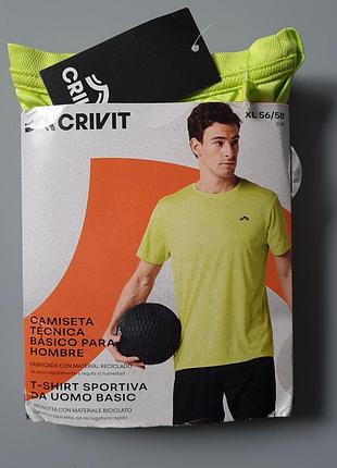Футболка мужская спортивная crivit немечка, xl 56/58