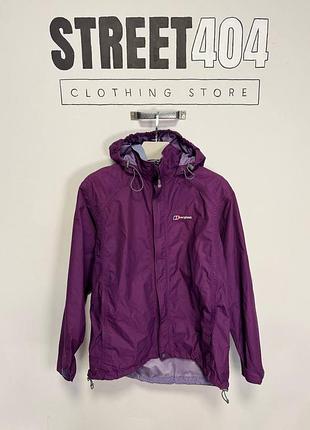 Куртка berghaus aq2 мембранна фіолетова з капюшоном (m)