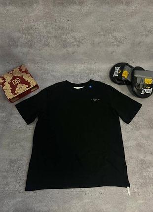 Футболка off-white 2020 чорна з принтом (xl) оригінал