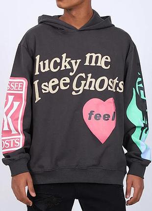 Худи в стиле lucky me i see ghosts с принтом и капюшоном no brand l