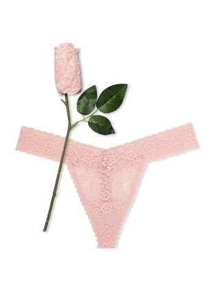 Мереживні трусики тонг victoria's secret у подарунковому пакованні