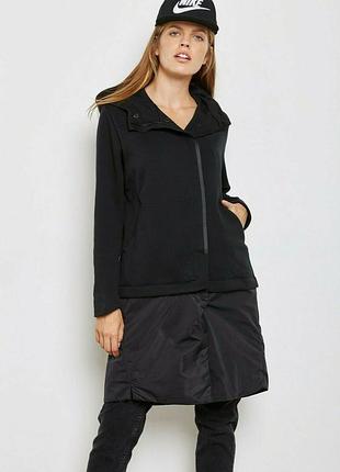 Куртка ветровка плащ женская nike women’s medium tech fleece jacket hoodie 831707-010
