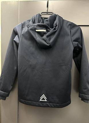 Куртка softshell crivit 122 128 темно синя на флісі 3