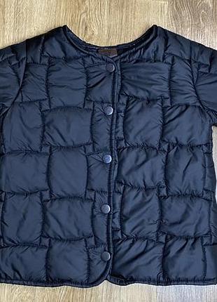 Чорна куртка chepura textile для дівчинки, розмір 92