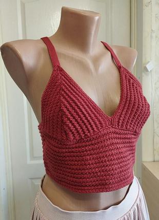 В'язана майка, топ, stradivarius, m/38