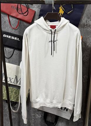 Кофта чоловіча худі hugo boss білий m l