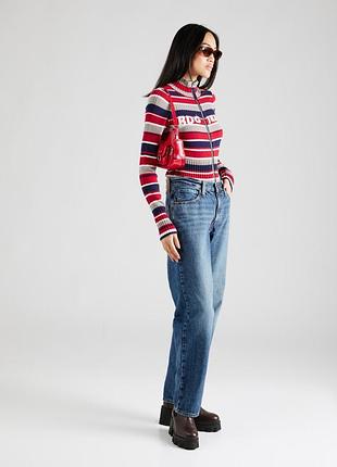 Levis baggy оригінальні темні сині джинси посадка посадка беггі прямі