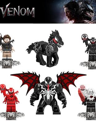 Набор фигурок марвел веном совместимы с lego marvel venom 6 шт