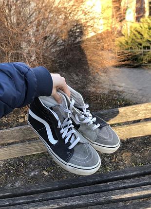 Замшеві кеди vans sk8-hi