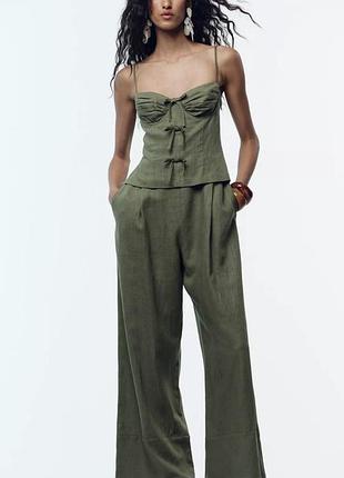 Лляний комбінезон zara
