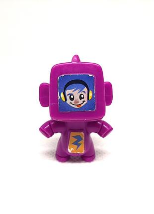 Игрушка kinder surprise robots 2013 ft040 работы фиолетовый робот the purple robot