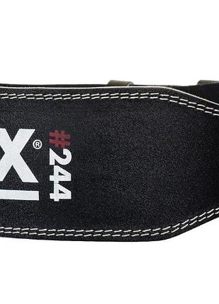 Пояс для тяжелой атлетики madmax mfb-244 sandwich кожаный black l