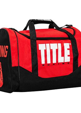 Спортивна сумка title boxing individual sport bag red