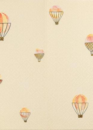Панель стінова 3d 700х700х4мм повітряні кулі рогожка sw-00001973