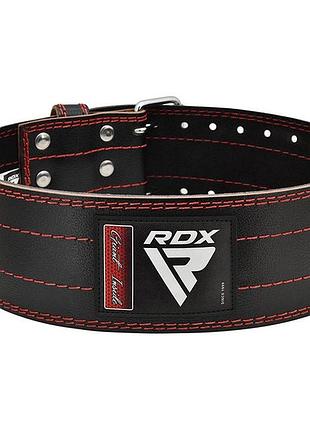 Пояс для пауэрлифтинга rdx rd1 кожаный red xl