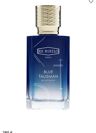 Ex nihilo blue talisman eau de parfum, 100 мл (молния ~93 мл)