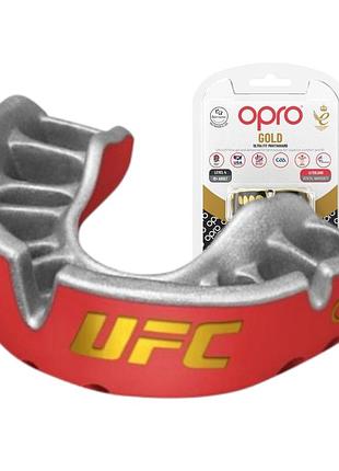 Капа opro gold ufc взрослая (вик 11+) red/silver (art.102516002)