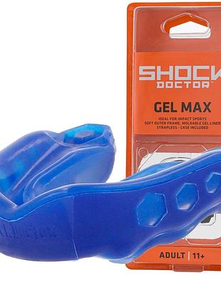Капа shock doctor gel max доросла (вік 11+) blue (art. 6150-blu-ad)
