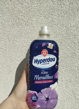 Кондиціонер для білизни hyperdou rêve merveilleux 1.5 л – концентрат, 60 прань, квітковий аромат