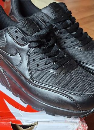 Nike air max 90 black кроссовки мужские 43