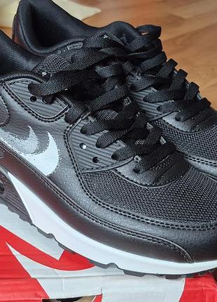 Nike air max 90 black мужские кроссовки 44