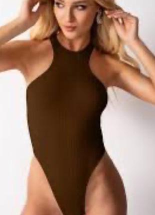 Боді майка коричнева missguided,m/l