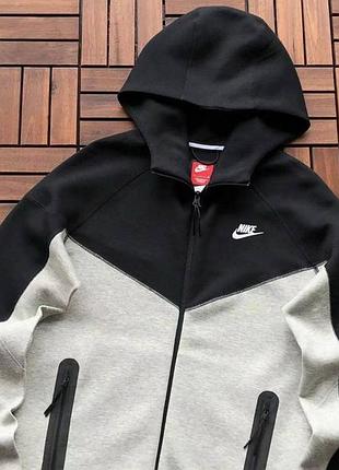 «🔥 кофта nike tech fleece 2024 | синій / чорний / білий | легка, тепла, стильна | швидка відправка» 7