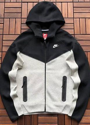 «🔥 кофта nike tech fleece 2024 | синий / черный / белый | легкая, теплая, стильная | быстрая отправка»