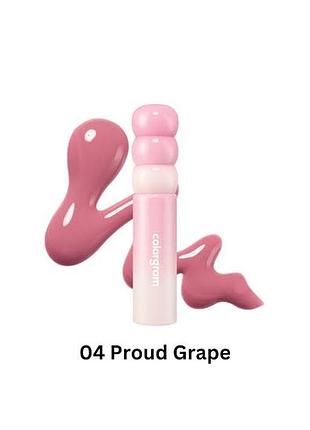 Тінт для губ colorgram fruity glass tint milk 3g 04 proud grape