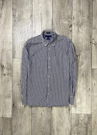 Tommy hilfiger custom fit рубашки м-l размер с длинным рукавом