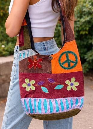 Boho hippie сумка ручної ропоти nepal