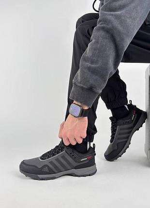 Мужские кроссовки adidas climaproof dark grey black 2