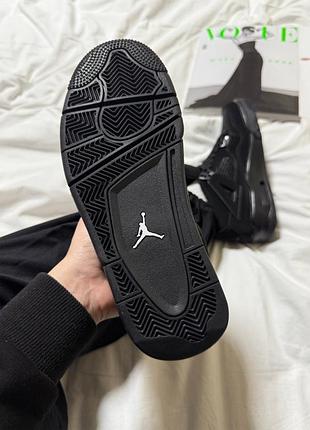 Nike air jordan retro 4 black cat(+2 пары шнурков)