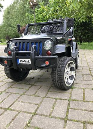 Потужний дитячий електромобіль jeep 4x4 «sunshine sport»