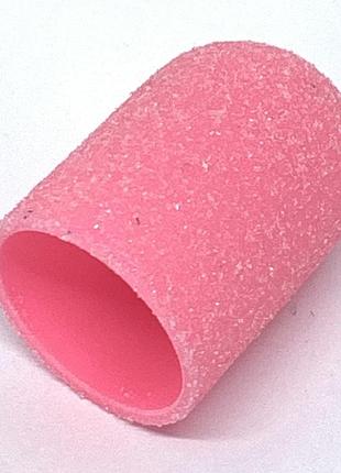 Ковпачки абразиву для педикюру (1 шт), розмір 16*25 мм, 120 грид, pink