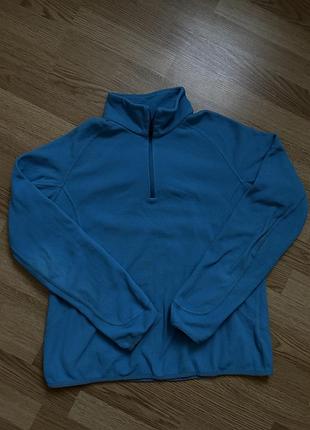 Синій флісовий светр berghaus з zip-застібкою
