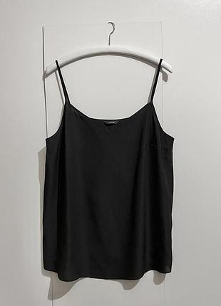 2xl-xl вільна чорна майка повсякденна топ без рукава блузка блуза жіноча літня