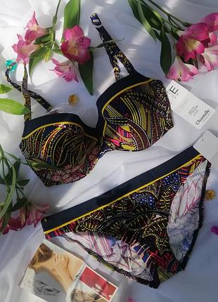 Раздельный купальник на большую грудь с чашками chantelle ethnic 80d/m-l, 70e/xs - s