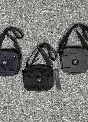 Сумка stone island small - компактная брендная сумка через плечо