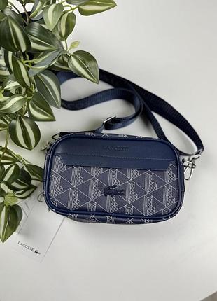 Сумка lacoste monogram синя