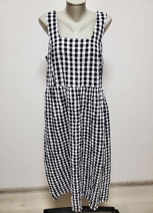 Красивое брендовое коттоновое платье сарафан