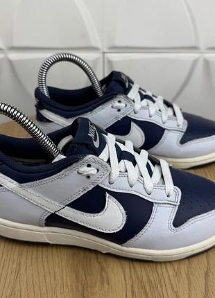 Оригінальні шкіряні кросівки nike dunk low