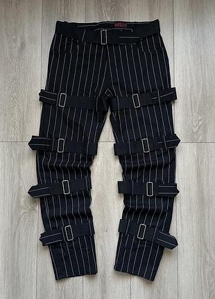 Штани бандаж aderlass bondage pinstripe панк готика