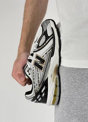 Мужские кроссовки new balance 1906r white black metallic