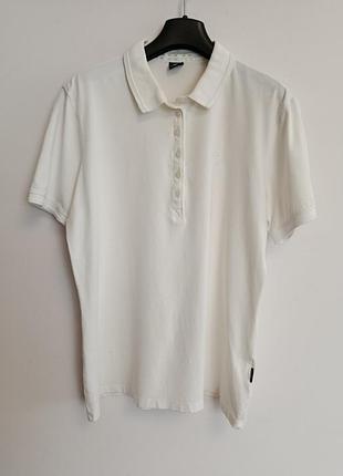 Белая футболка поло bogner jeans оригинал 44 (50)