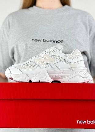 Женские кроссовки new balance 9060 white