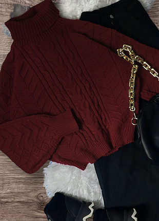 Светр у винному кольорі 4