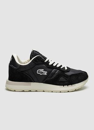 Кросівки чоловічі lacoste partner 70s black/white