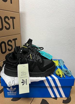 Кроссовки adidas forum low × bad bunny back to school black